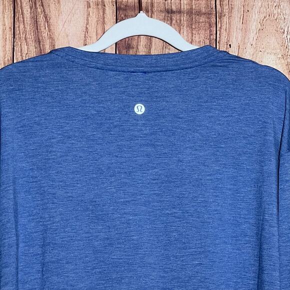 Lululemon Technical Long Sleeve Pocket Crew Neck Tee Blue Mens Size XXL Techwear - Picture 5 of 7